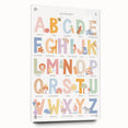 Educational Nursery Wall Decor - Colorful Alphabet Learning Print