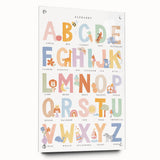 Educational Nursery Wall Decor - Colorful Alphabet Learning Print