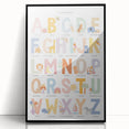 Educational Nursery Wall Decor - Colorful Alphabet Learning Print