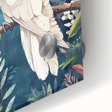 Elegant Cockatoo Nursery Wall Art - Kids Room Prints & Decor