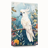 Elegant Cockatoo Nursery Wall Art - Kids Room Prints & Decor