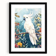 Elegant Cockatoo Nursery Wall Art - Kids Room Prints & Decor