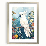 Elegant Cockatoo Nursery Wall Art - Kids Room Prints & Decor