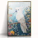 Elegant Cockatoo Nursery Wall Art - Kids Room Prints & Decor