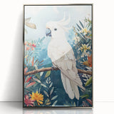 Elegant Cockatoo Nursery Wall Art - Kids Room Prints & Decor
