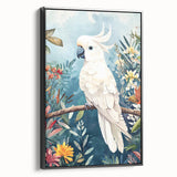 Elegant Cockatoo Nursery Wall Art - Kids Room Prints & Decor