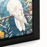 Elegant Cockatoo Nursery Wall Art - Kids Room Prints & Decor