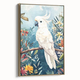 Elegant Cockatoo Nursery Wall Art - Kids Room Prints & Decor