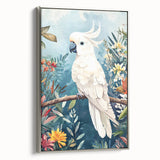 Elegant Cockatoo Nursery Wall Art - Kids Room Prints & Decor