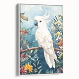 Elegant Cockatoo Nursery Wall Art - Kids Room Prints & Decor