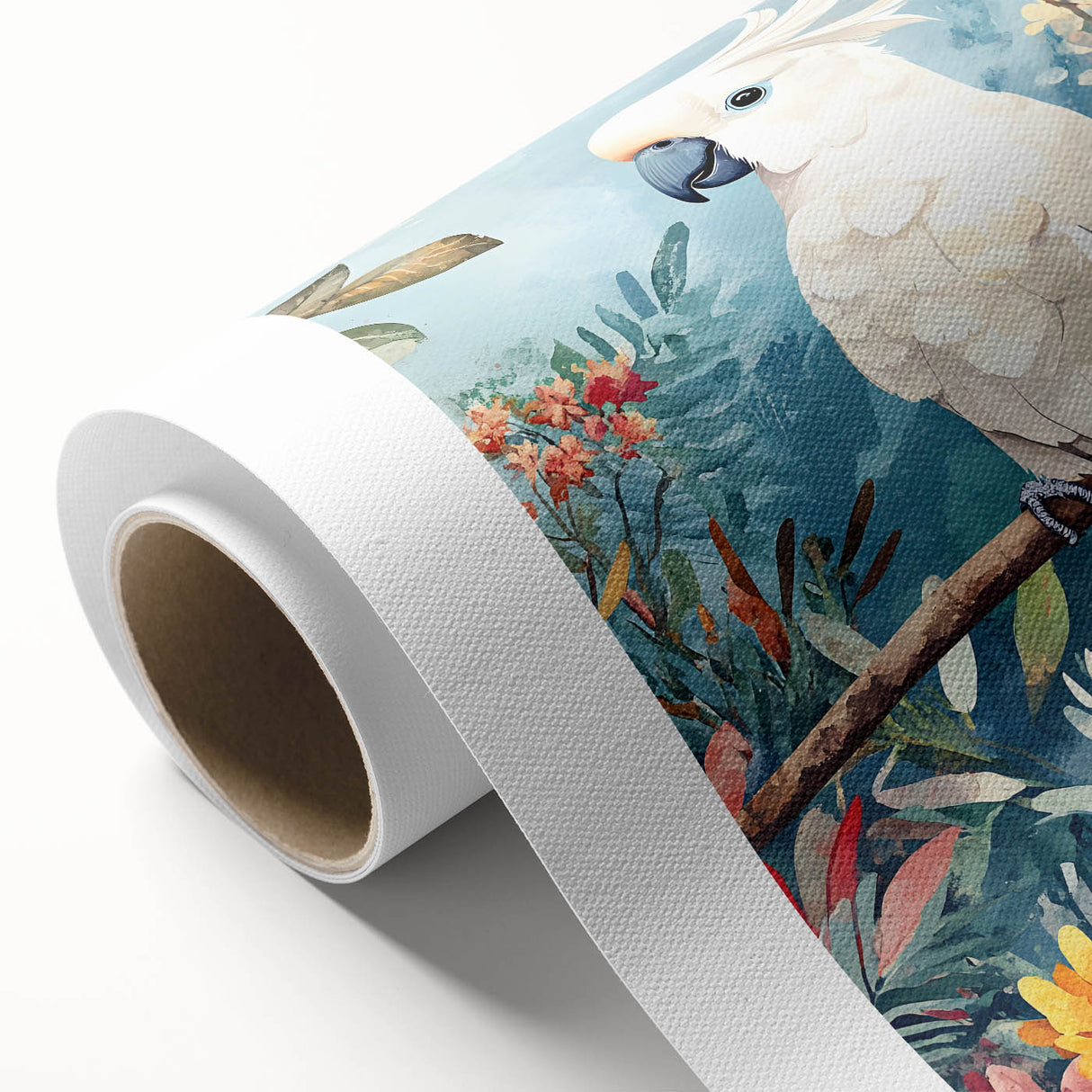 Elegant Cockatoo Nursery Wall Art - Kids Room Prints & Decor