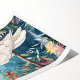 Elegant Cockatoo Nursery Wall Art - Kids Room Prints & Decor