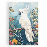 Elegant Cockatoo Nursery Wall Art - Kids Room Prints & Decor