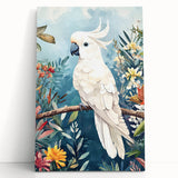 Elegant Cockatoo Nursery Wall Art - Kids Room Prints & Decor