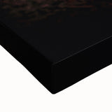 Large art depicting a black and white landscape painting on stretched canvas, ideal for bedroom wall decor.