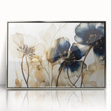 Elegant Floral Living Room Wall Art – Modern Botanical Canvas