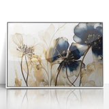 Elegant Floral Living Room Wall Art – Modern Botanical Canvas