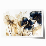 Elegant Floral Living Room Wall Art – Modern Botanical Canvas
