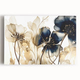 Elegant Floral Living Room Wall Art – Modern Botanical Canvas