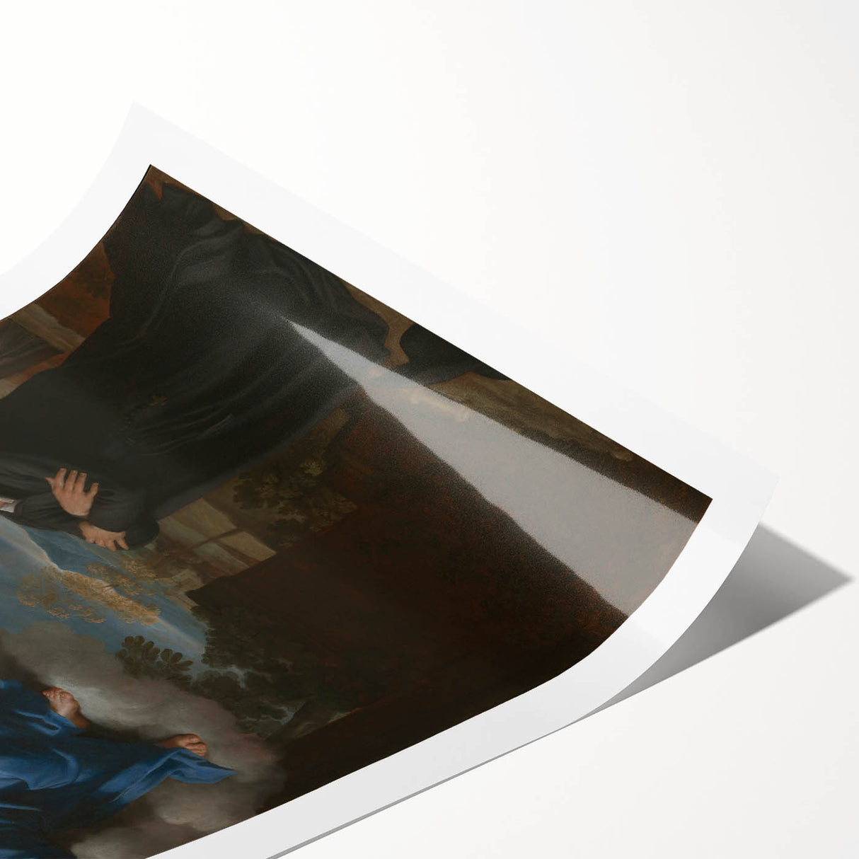 Baroque Art: Christ, God, and the Praying Saint – Classic Art Print