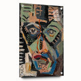 Man’s Face - Bold and Vibrant Expressionist Portrait by Weisz-Kubínčan