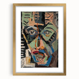 Man’s Face - Bold and Vibrant Expressionist Portrait by Weisz-Kubínčan