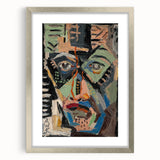Man’s Face - Bold and Vibrant Expressionist Portrait by Weisz-Kubínčan