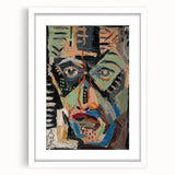 Man’s Face - Bold and Vibrant Expressionist Portrait by Weisz-Kubínčan