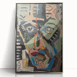 Man’s Face - Bold and Vibrant Expressionist Portrait by Weisz-Kubínčan