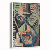 Man’s Face - Bold and Vibrant Expressionist Portrait by Weisz-Kubínčan