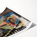 Man’s Face - Bold and Vibrant Expressionist Portrait by Weisz-Kubínčan