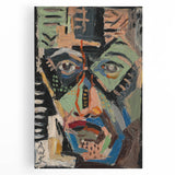 Man’s Face - Bold and Vibrant Expressionist Portrait by Weisz-Kubínčan