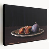 Large canvas featuring an array of fruits in vivid colors, ideal for kitchen wall art.
