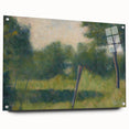 Landscape with Stake by Seurat: Peaceful Impressionist Wall Art Print