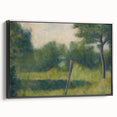 Landscape with Stake by Seurat: Peaceful Impressionist Wall Art Print