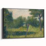Landscape with Stake by Seurat: Peaceful Impressionist Wall Art Print
