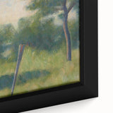 Landscape with Stake by Seurat: Peaceful Impressionist Wall Art Print