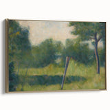 Landscape with Stake by Seurat: Peaceful Impressionist Wall Art Print