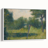 Landscape with Stake by Seurat: Peaceful Impressionist Wall Art Print
