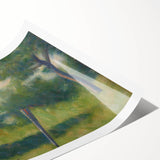 Landscape with Stake by Seurat: Peaceful Impressionist Wall Art Print