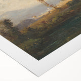 Modern Landscape Art with Serene Fisherman Scene - Modern Wall Decor