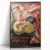 Guns N' Roses & Metallica Retro Wall Art – Vintage Concert Print