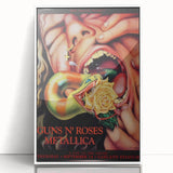Guns N' Roses & Metallica Retro Wall Art – Vintage Concert Print