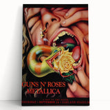 Guns N' Roses & Metallica Retro Wall Art – Vintage Concert Print