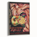Guns N' Roses & Metallica Retro Wall Art – Vintage Concert Print