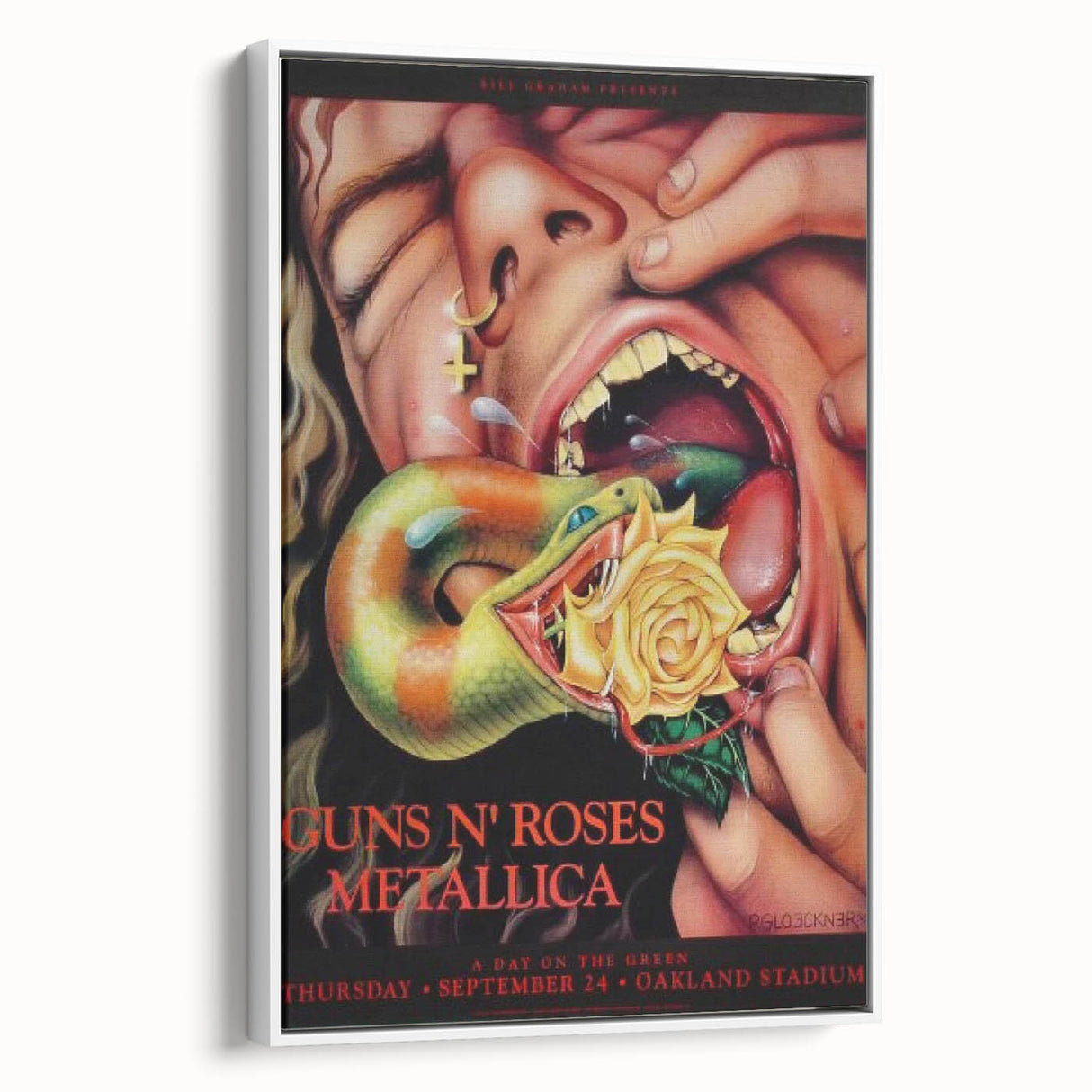 Guns N' Roses & Metallica Retro Wall Art – Vintage Concert Print