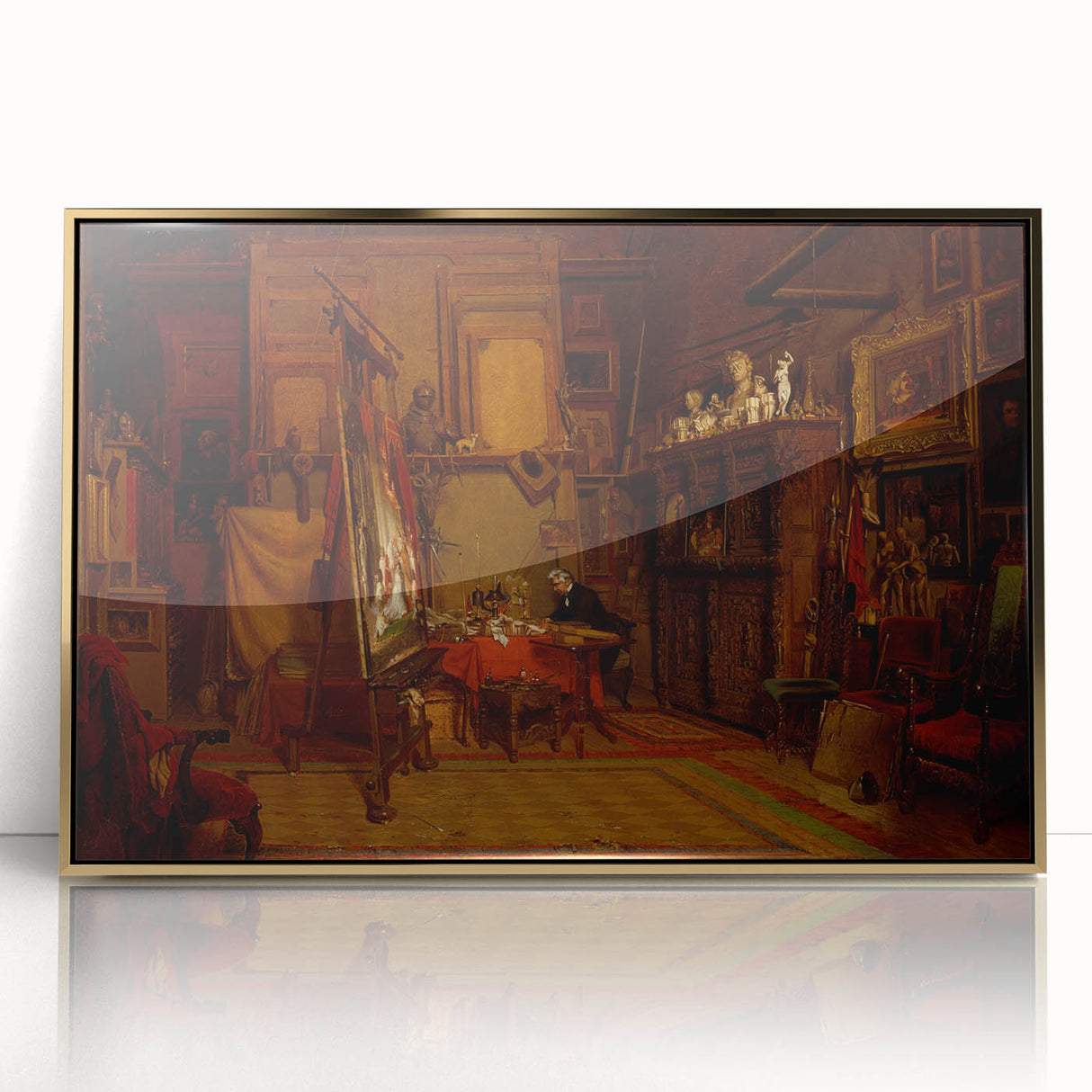 Realism Art Prints - An Artist's Studio by John Ferguson Weir Canvas Art