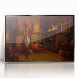 Realism Art Prints - An Artist's Studio by John Ferguson Weir Canvas Art