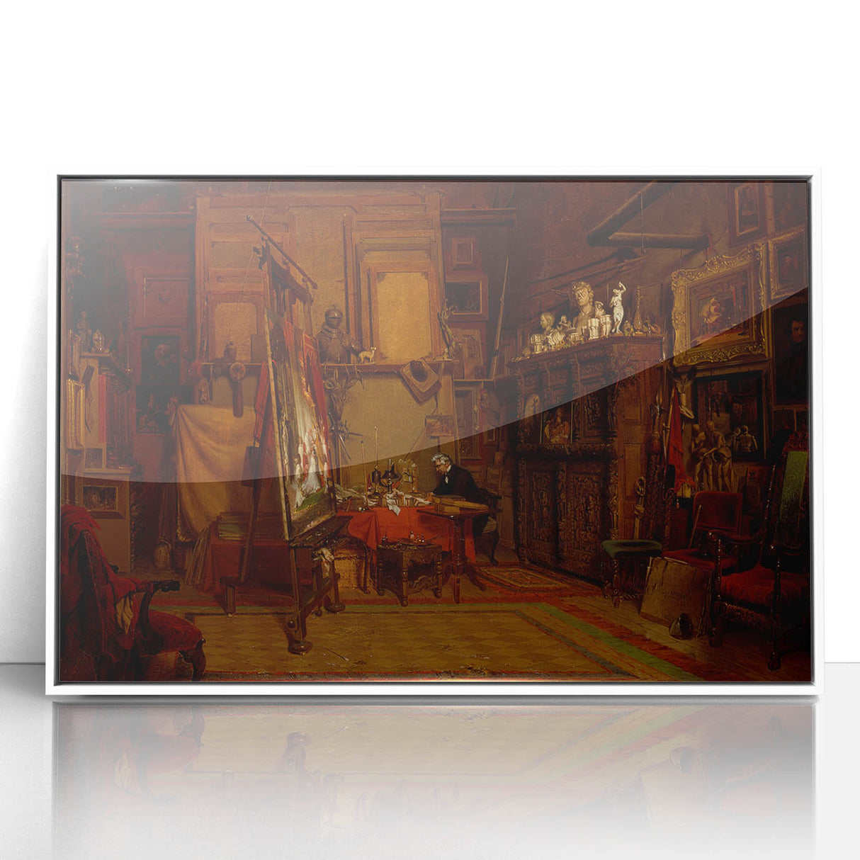 Realism Art Prints - An Artist's Studio by John Ferguson Weir Canvas Art