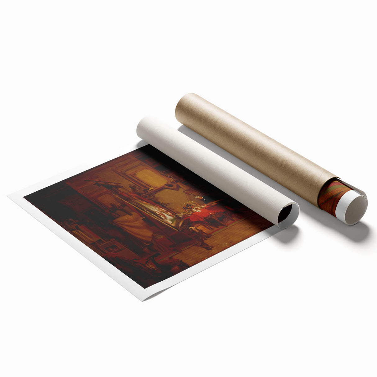 Realism Art Prints - An Artist's Studio by John Ferguson Weir Canvas Art